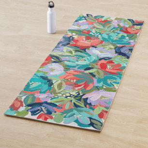 Vibrant Garden Symphony Yoga Mat