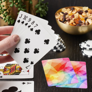 Vibrant Geometric Abstract Playing Cards
