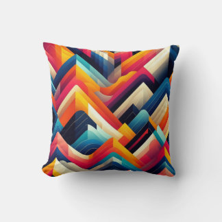 Vibrant Geometric Cushion