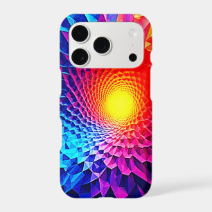 Vibrant Geometric Energy Vortex Art
