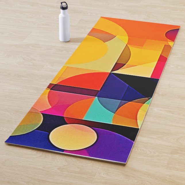 Vibrant Geometric Harmony Yoga Mat (In Situ)