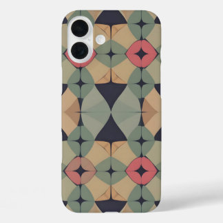 Vibrant Geometric iPhone16 Case - Colourful Home D