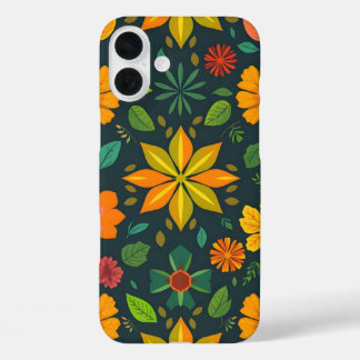 Vibrant Geometric iPhone16 Case - Colourful Seamle