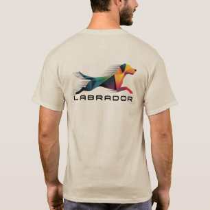 Vibrant Geometric Labrador retriever – Fire & Ice T-Shirt