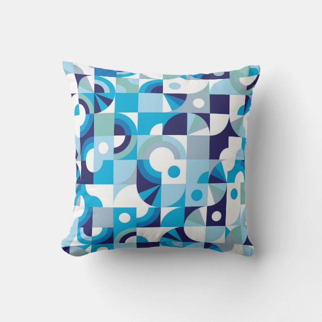 Vibrant Geometric: Modern Seamless Cushion (Front)