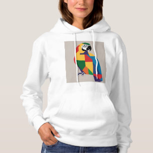Vibrant Geometric Parrot Art Tee