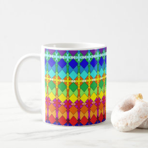 Vibrant Geometric Pattern Coffee Mug