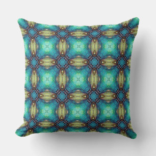 Vibrant Geometric Pattern Mediteranean Inspired Cushion