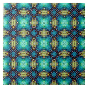 Vibrant Geometric Pattern Mediteranean Inspired Tile