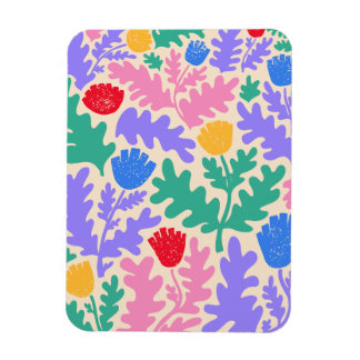 Vibrant Geometric Shapes Pattern  Magnet