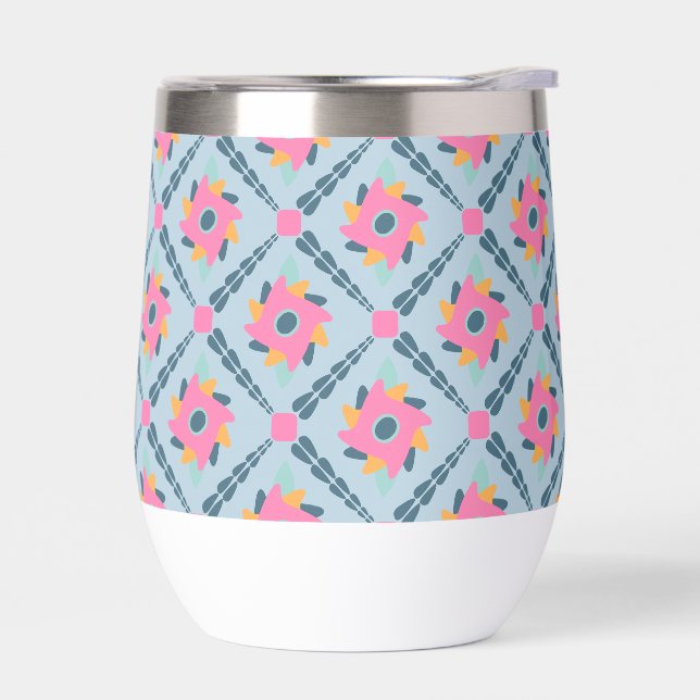 Vibrant Geometric Tile Design (Left)
