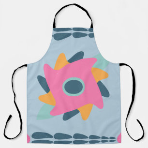 Vibrant Geometric Tile Design Apron