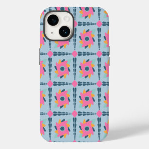 Vibrant Geometric Tile Design Case-Mate iPhone 14 Case