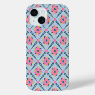Vibrant Geometric Tile Design iPhone 15 Case