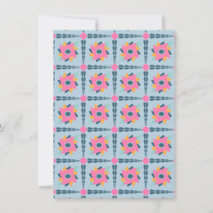 Vibrant Geometric Tile Design Save The Date