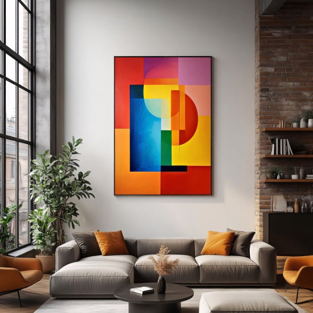 Vibrant Geometry Canvas Print (Creator Uploaded)