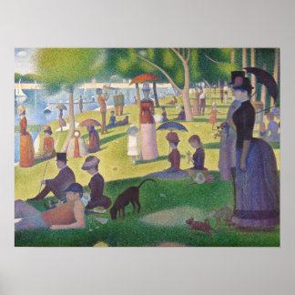 Vibrant Georges Seurat Sunday Afternoon Full Bleed Poster