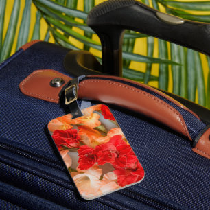 Vibrant Gladiolus flowers Luggage Tag