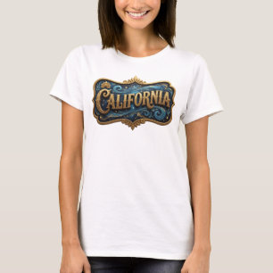 Vibrant Gold CALIFORNIA Custom Tee