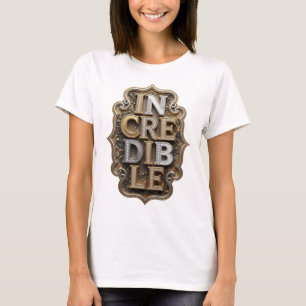 Vibrant Gold INCREDIBLE Graphic Design T-Shirt