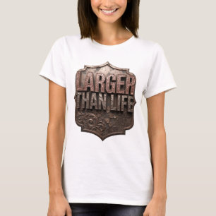 Vibrant Gold LARGER THAN LIFE 3D Text Art T-Shirt