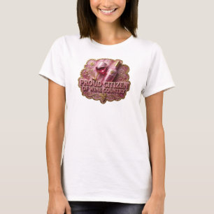 Vibrant Gold PROUD CITIZEN OF WINE COUNTRY Tee