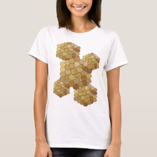 Vibrant Gold SPARKLE Graphic Design T-Shirt