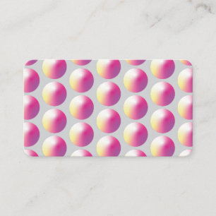 Vibrant gradient pearl circles. enclosure card