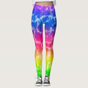 Vibrant Gradient Tie Dye Leggings