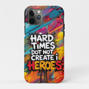 Vibrant Gradient Typographical Create Heroes Case-Mate iPhone Case