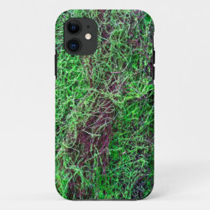 Vibrant Green Forest Moss Fine Twigs Texture Photo Case-Mate iPhone Case