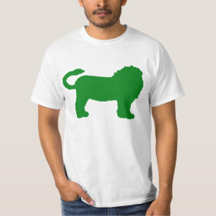 Vibrant Green Lion Horoscope Art for Leo Birthdays T-Shirt