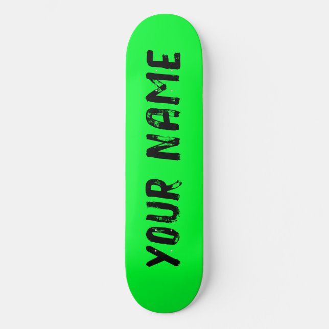 Vibrant Green Skateboard (Front)