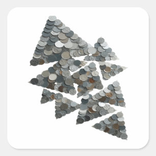 Vibrant Grey TREE Sticker Motif