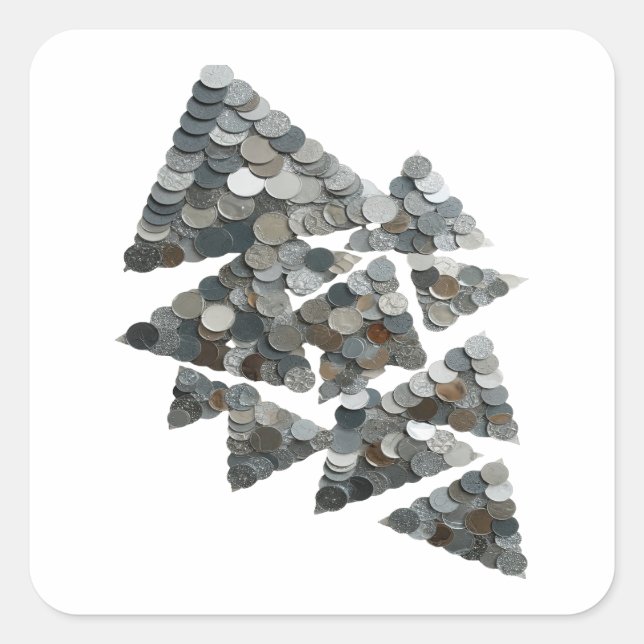 Vibrant Grey TREE Sticker Motif (Front)