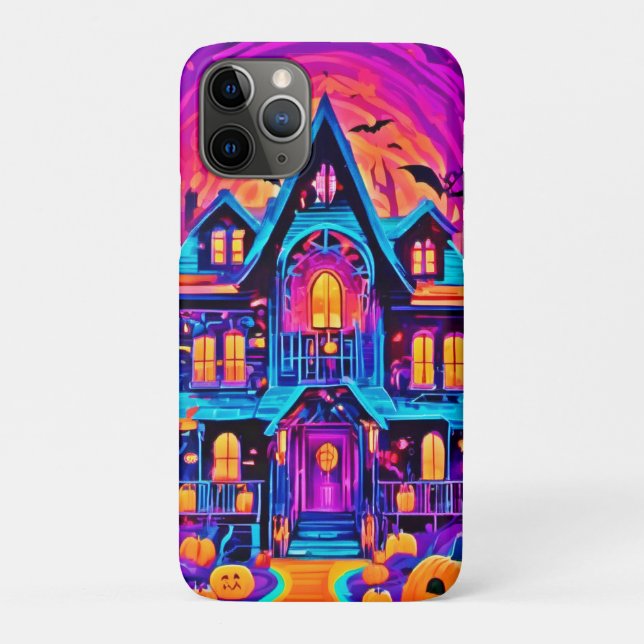 Vibrant Halloween House Art Case-Mate iPhone Case (Back)