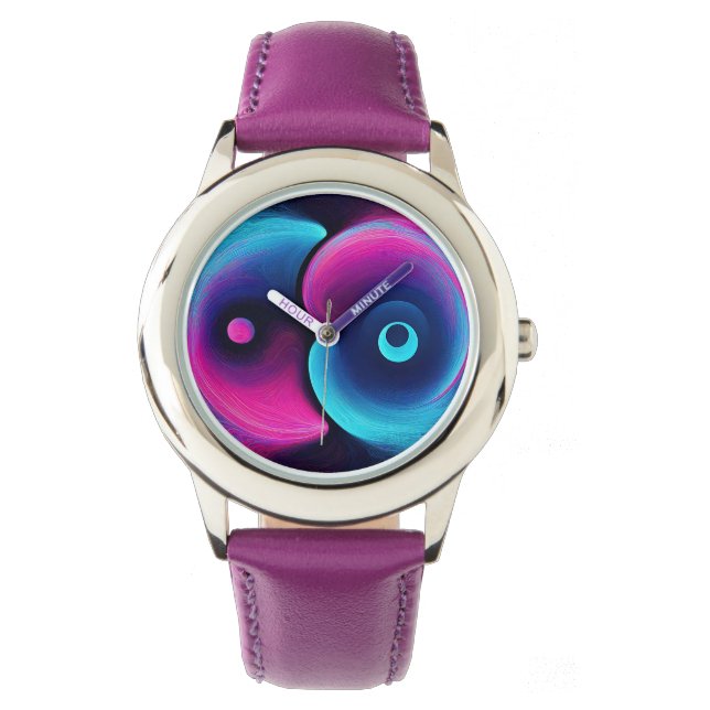 Vibrant Harmony Modern Interpretation of Yin Yan Watch (Front)