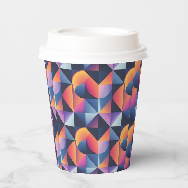 Vibrant Harmony Paper Cups (Front)