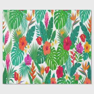 Vibrant Hawaiian Summer Gift Wrap
