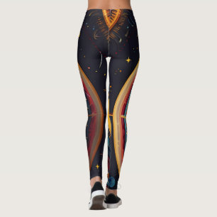 Vibrant Heliocentric Leggings for Girls