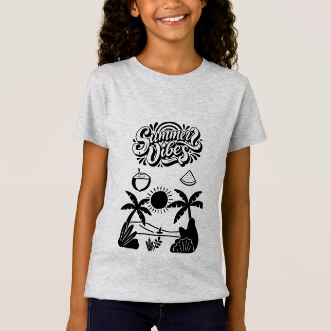  Vibrant Hello Summer   T-Shirt (Front)