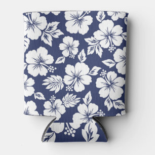Vibrant Hibiscus: Floral Seamless Pattern. Can Cooler