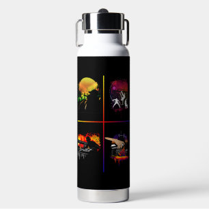 Vibrant Hip Hop Street Culture Bold Colourful Urba Water Bottle