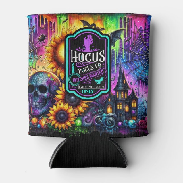 Vibrant Hocus Pocus Can Cooler (Front)