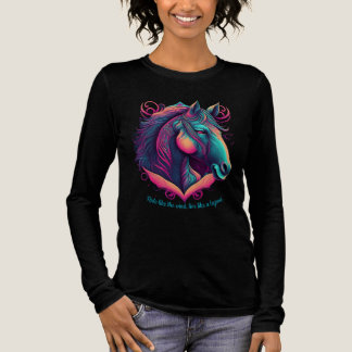 Vibrant Horse Colourful Horse Design for Equestria Tri-Blend Shirt