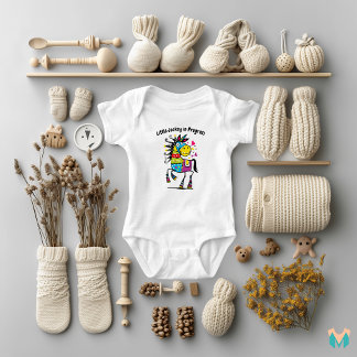 Vibrant Horse Riding Design for Kids Baby Bodysuit