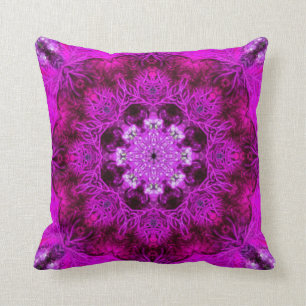 Vibrant Hot Pink Coral Cushion