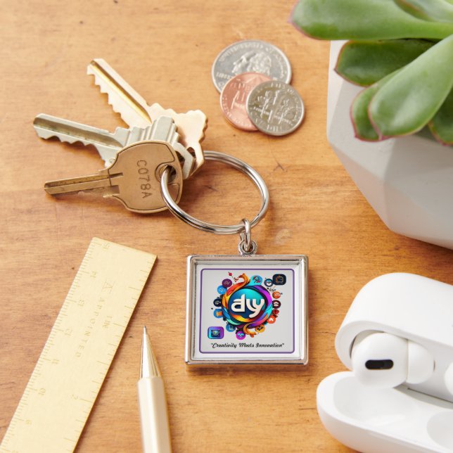 "Vibrant Icons for Every Brand" Key Ring (Desk)