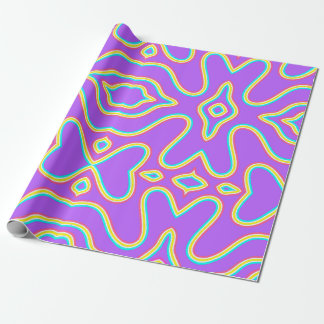 Vibrant illusion  wrapping paper