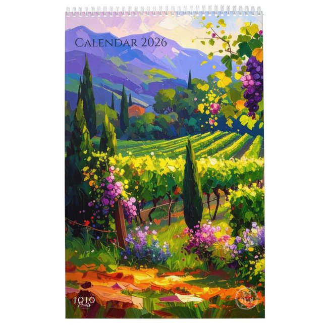 Vibrant Impasto Art Calendar 2026 (Cover)